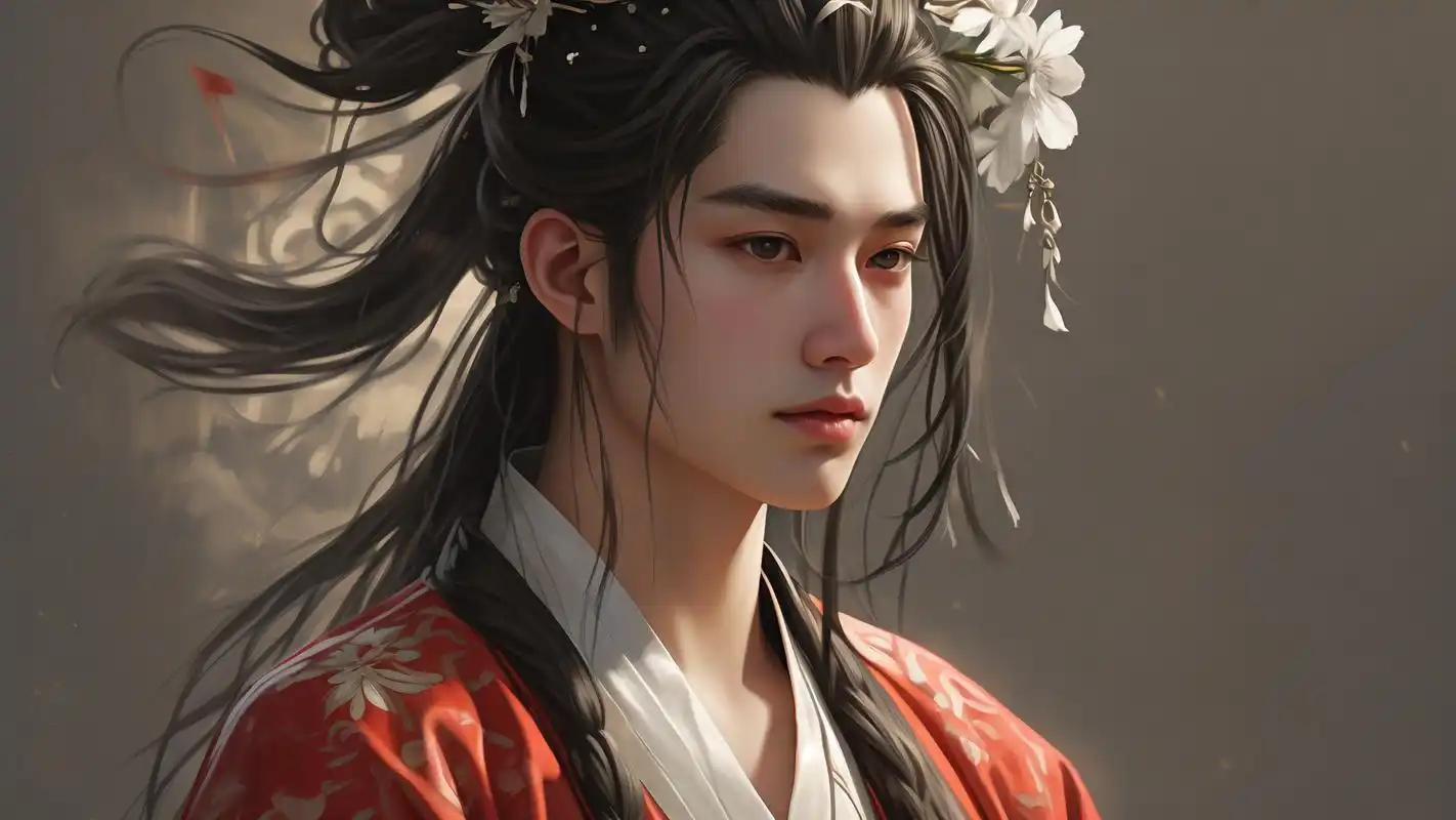 96古风漫画男生头发素材集锦