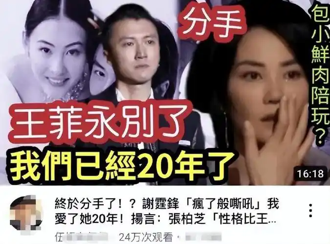 王菲与谢霆锋的爱情大起大落!这一次,他们和平分手,却被揭穿了!