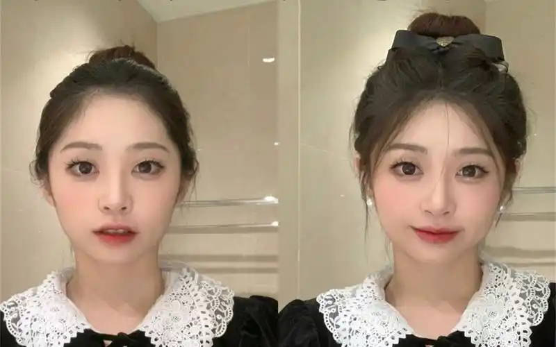 高颅顶丸子头99蓬松饱满显脸小～-1个2个3个4个5个6个-默认收藏夹