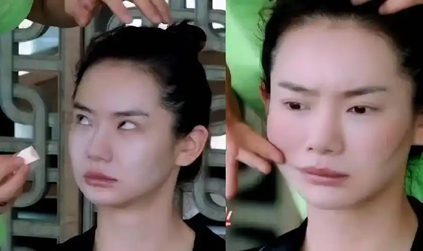 化妆前后像两人,有种"整容"叫戚薇化妆_眼袋_双眼皮_网友