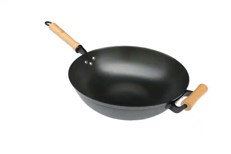 陆川铁锅手工炒锅涂层不粘锅不生锈家用炒菜菜锅炒锅