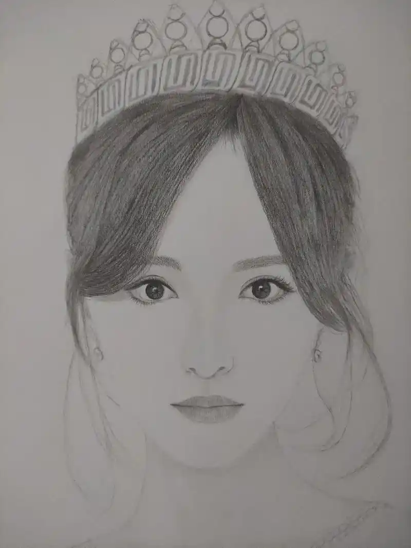 每日一画 #人物肖像 #想画就画 #素描 #作品欣赏 美女 - 抖音