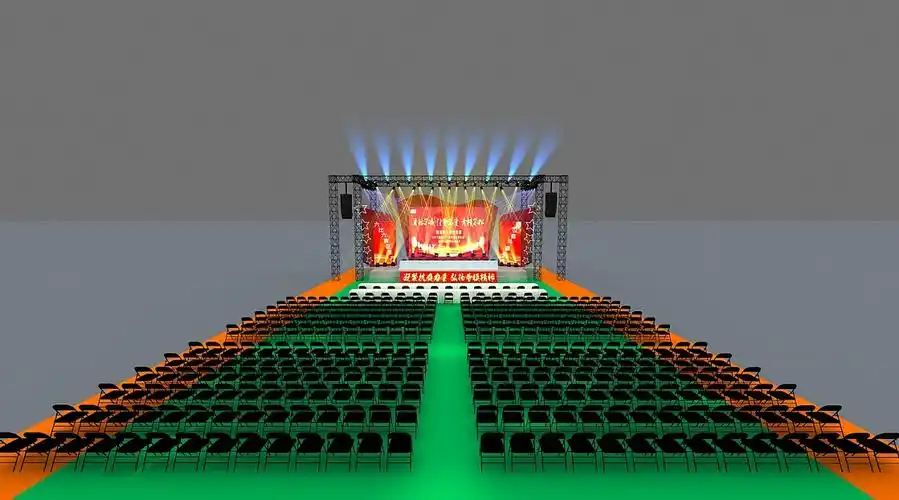 劳模活动舞台效果图|三维|其他三维|不求人_ph - 原创作品 - 站酷 (zc