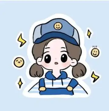 女孩儿简笔画彩色简单可爱萌萌的