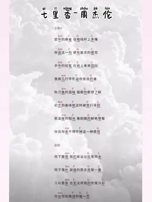 尤克里里弹唱谱大收藏七里香newboy等