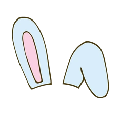 耳朵-花瓣网|陪你做生活的设计师 | 卡通可爱动物耳朵兔子耳朵猫耳朵