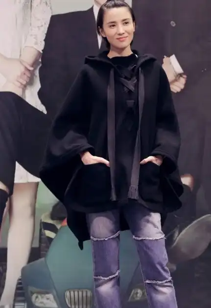 173的身高变163,宋佳这牛仔裤厉害了!腿瞬间变粗!