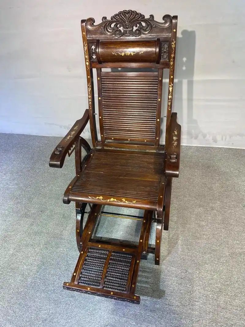 精品极品黄花梨摇椅.榫卯结构 选料精良 做工考究 - 抖音