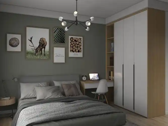 88㎡现代简约风,大爱主卧衣柜的设计,耐看实用,还不会过时!