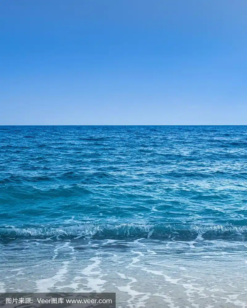 蓝色的大海和天空背景图像