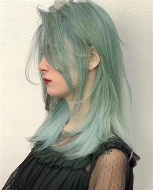 炸街发色薄荷绿 神仙发色推荐_2023年流行发型 - 美发站