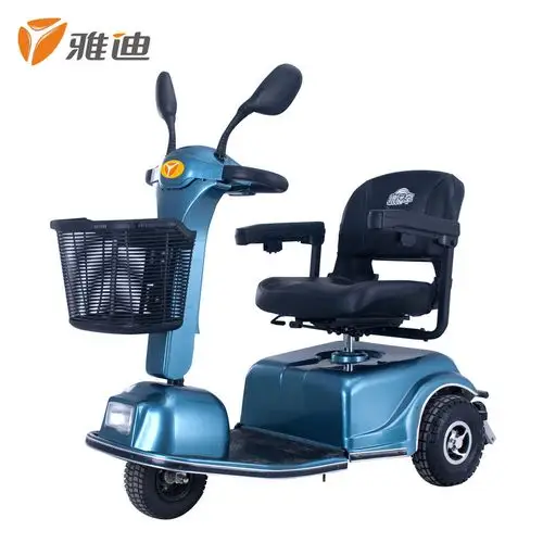 雅迪电动车 可调老年代步车 电瓶车四轮转动座椅 舞动