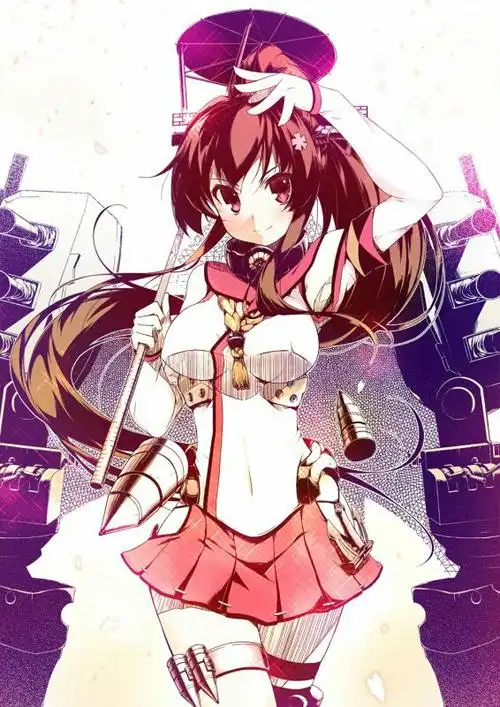 二次元少女耶的手势(两只手)图片