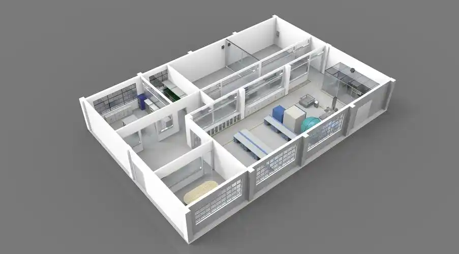 实验室 装修 布局示意|空间|室内设计|color_chang - 原创作品 - 站酷