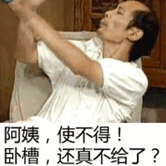 阿姨,使不得卧槽,还真不给了?(葛优)_卧槽_葛优_阿姨_使不得表情