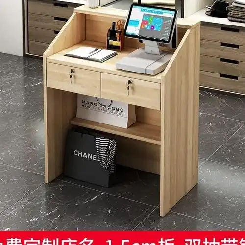 (今日10折)餐馆型银收银60cm60cm银台小型吧台收钱收