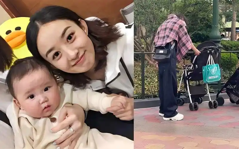 赵丽颖带儿子现身迪士尼,身旁有神秘人陪同,粉丝猜测疑是冯绍峰