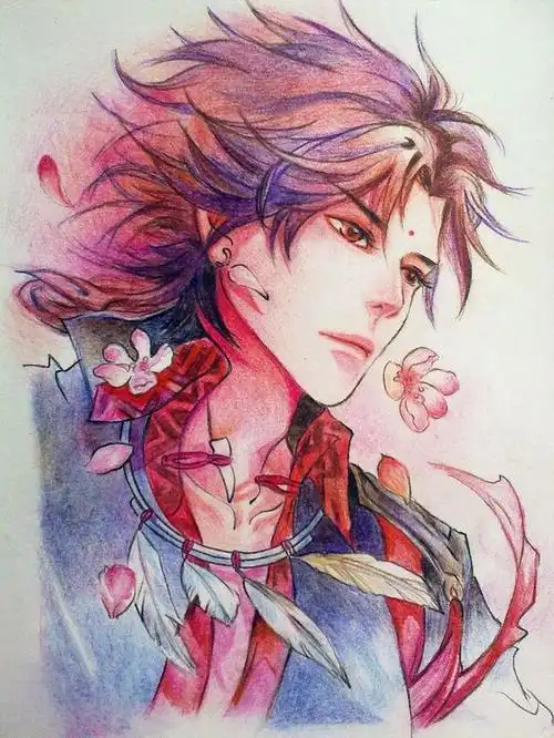 百度 彩铅手绘人物 搜到