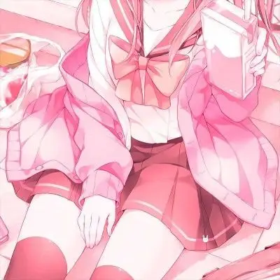 粉色动漫女头 二次元_卡通动漫头像_我要个性网