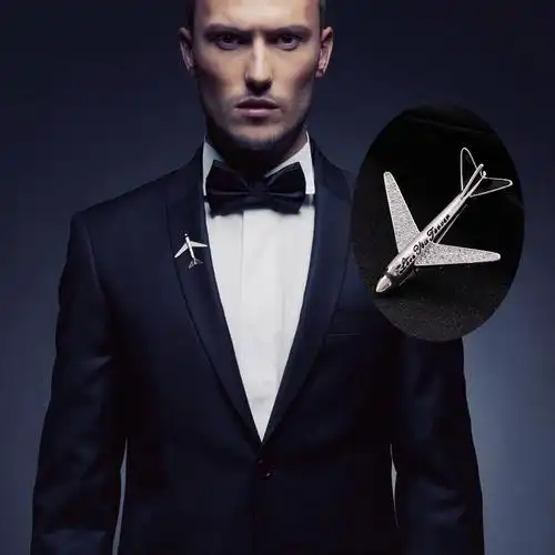 韩版高档男士西装胸针飞机领针装饰潮流百搭胸针