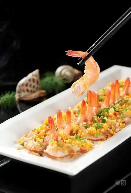 蒜蓉开边虾图片