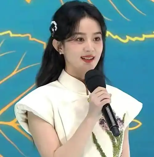 五四晚会赵丽颖和陈伟霆同台旗袍造型好美就是妆容有点拖后腿