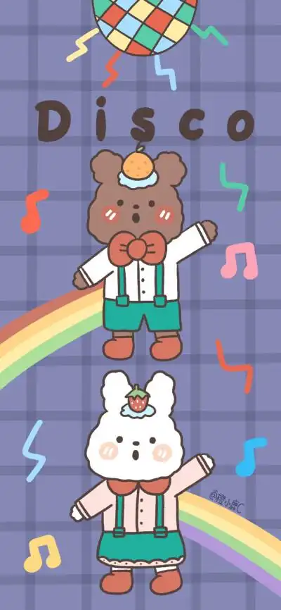 少女心壁纸 - cr:@见水印插画 素材 ins 韩系 可爱 简约 手绘 动漫