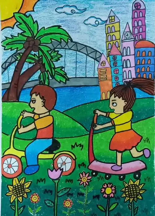 琼海市第一小学2020年度庆"六一"绘画比赛一,二年级优秀作品展