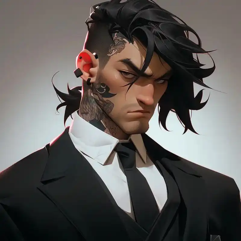 黑帮头像 .#midjourney #高清图片 - 抖音