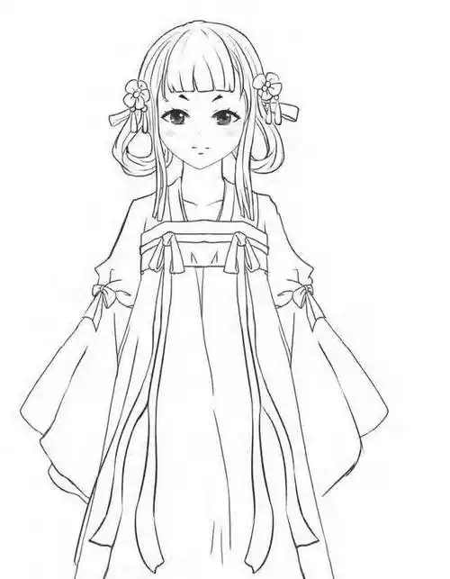 画古风女子画古风女子背影