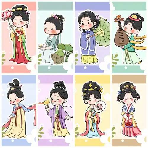 简笔画  #手绘头像  #古风头像  #人物插画  #q版人物临摹人物素材