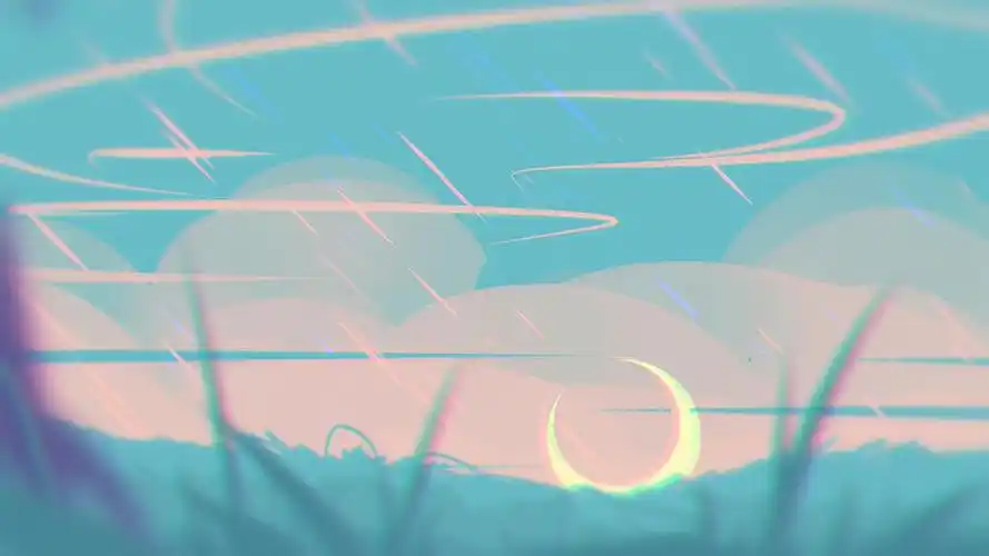 水彩风景画唯美高清桌面壁纸