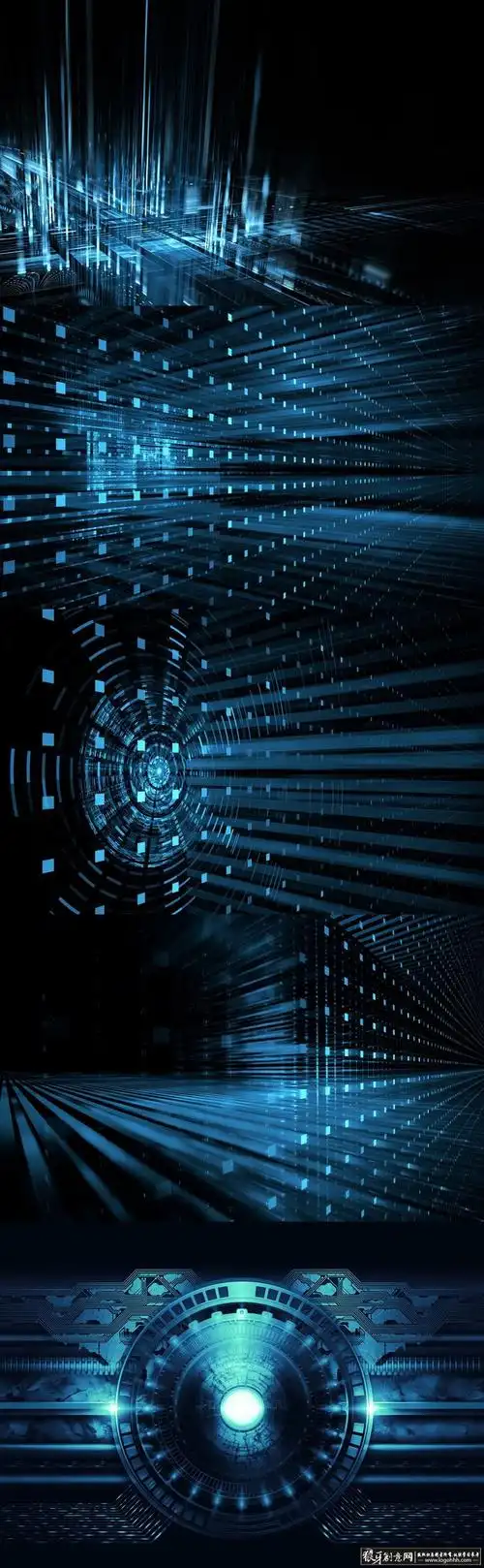 背景素材蓝色科技背景图片蓝光背景智能科技技术现代科技元素高新科技