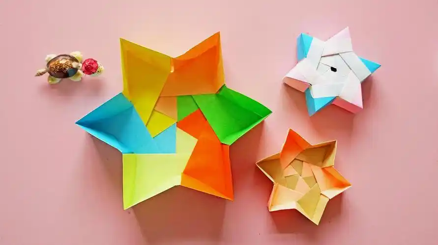 你用纸折一个多层收纳盒简单易学有创意手工diy折纸教程简单精致的折