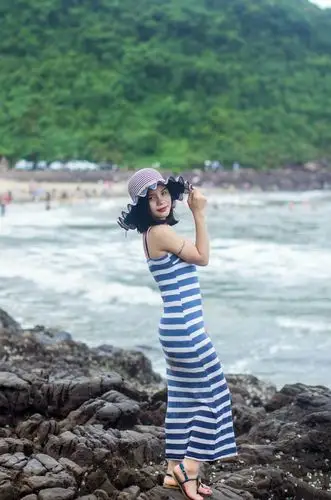 海边美人鱼人像拍摄