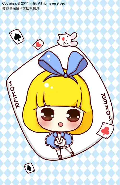 爱丽丝,滋滋,壁纸,头像,插画,手绘,q…-堆糖,美好生活研究所
