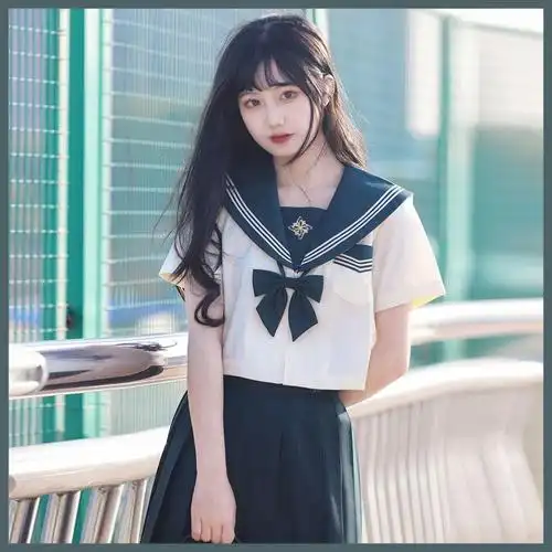 jk制服百褶裙女短裙半身裙女巧街茶卡中原创jk制服正版季日系学生水手