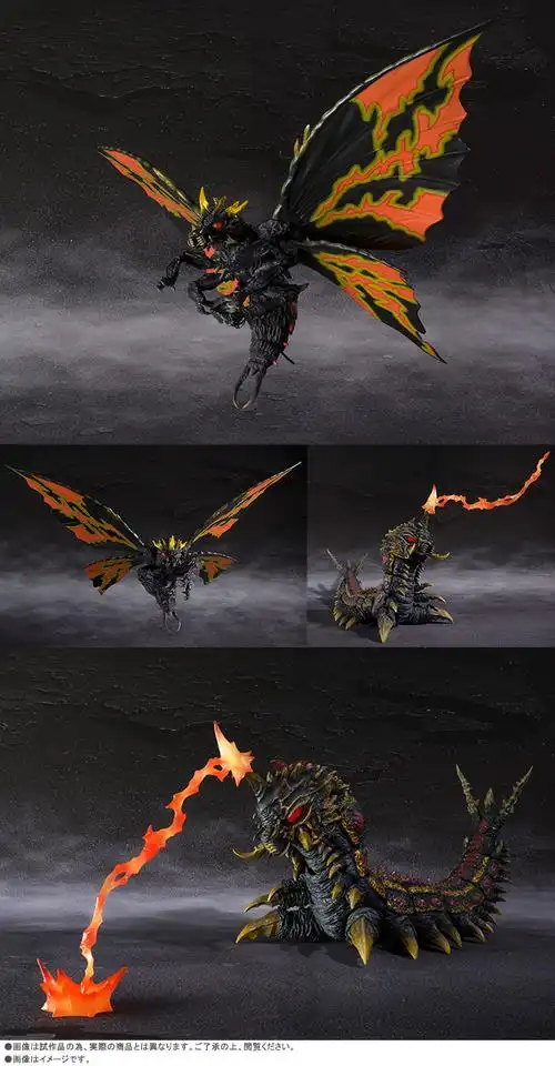 monsterarts《哥斯拉vs魔斯拉》巴特拉 (成虫 & 幼虫) special color