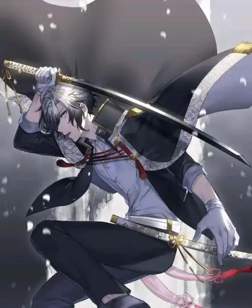 超帅气的二次元动漫插画,帅出天际,眼神超帅