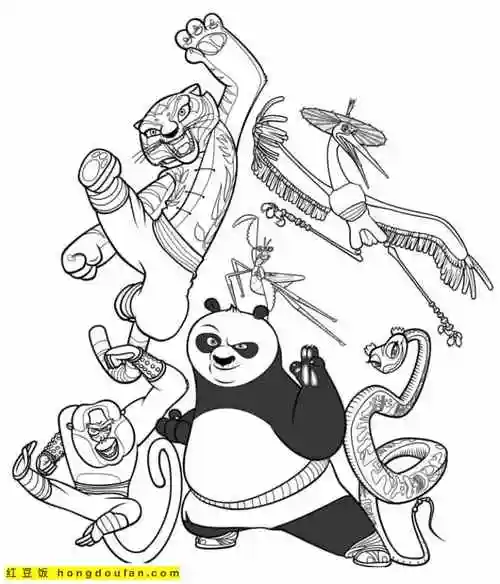 红豆饭小学生简笔画大全