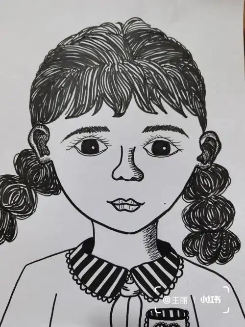 人美版五年级美术画人像