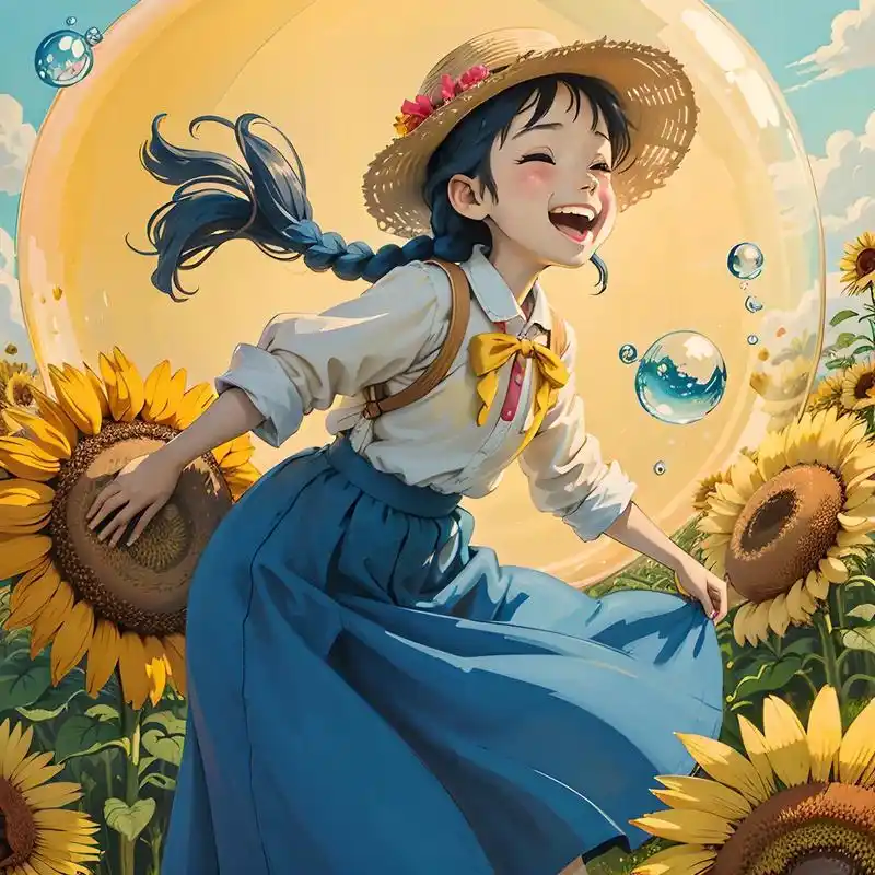 向日葵女孩97头像.#二次元 #动漫头像 #女生头像 - 抖音