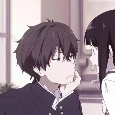 冰菓情侣头像动漫左下角取图 动漫头像图片大全 -【爱个性】