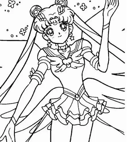 美少女战士简笔画的图片精选