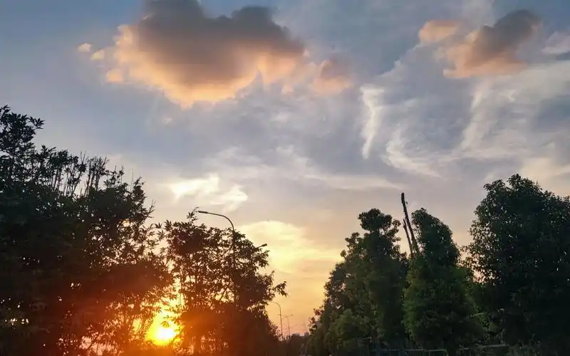 治愈系夕阳黄昏晚霞美景风景旅游旅行