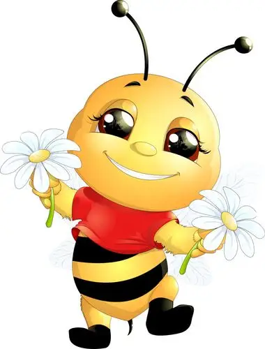 创意矢量调皮的小蜜蜂