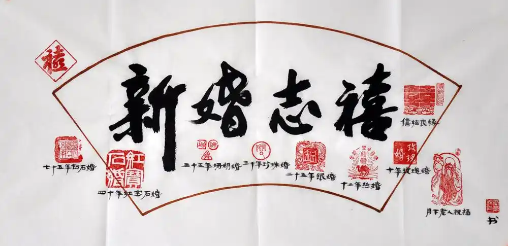 a000061 王万锦 新婚志喜章图