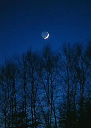 无人,竖图,室外,夜晚,仰视,神秘,卫星,极光,沙漠,山,山脉,山峰,月亮