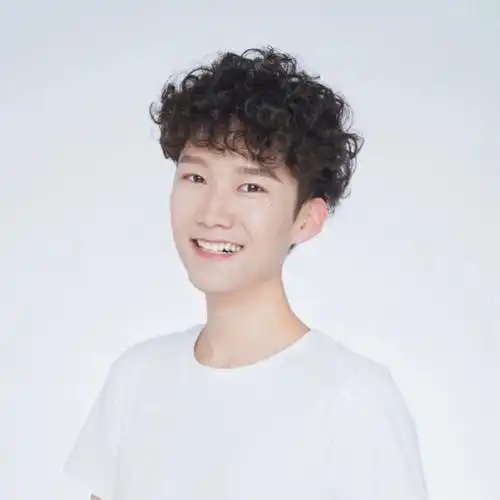 男生日系羊毛卷发型