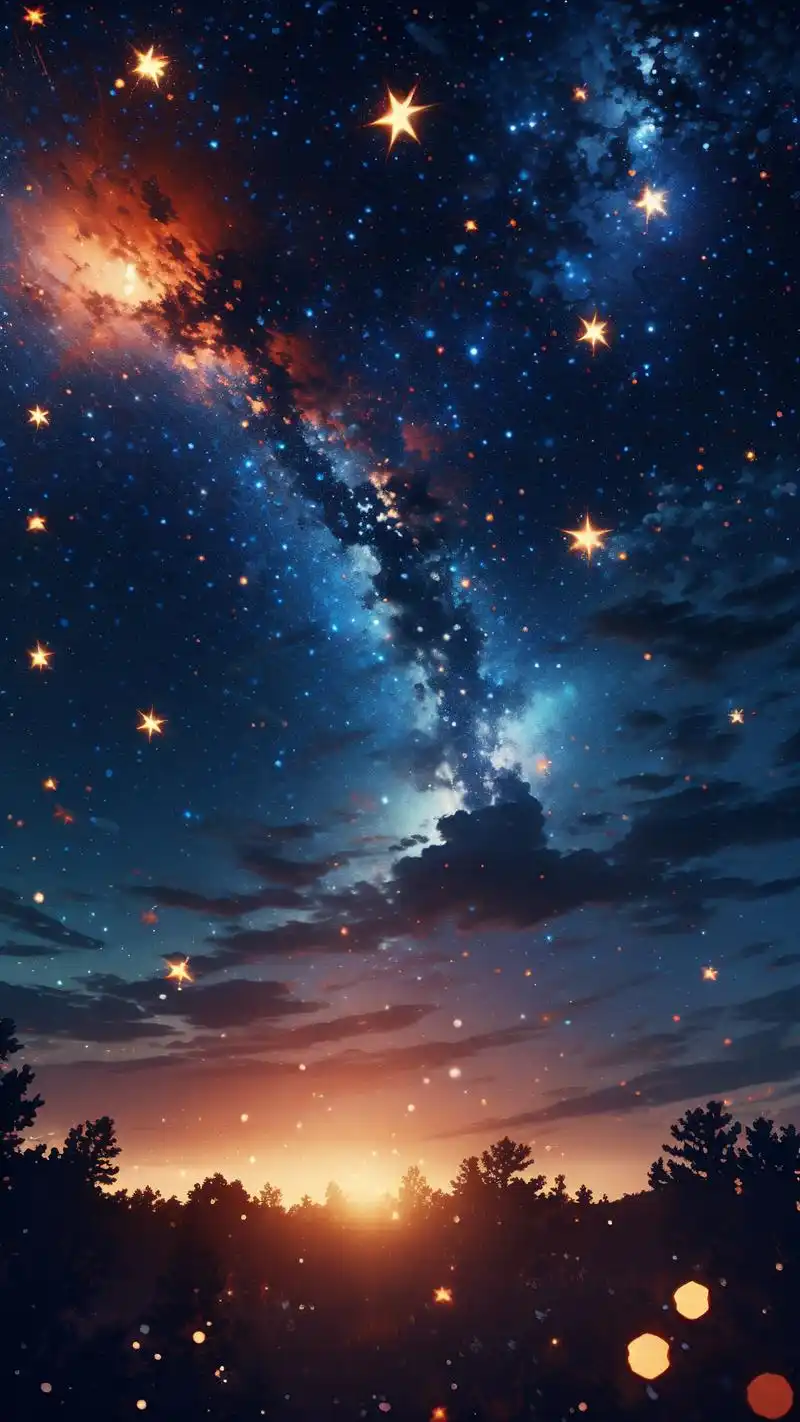 全黑背景夜空壁纸90神秘又梦幻 这组全黑背景的夜空壁纸,真是神秘又